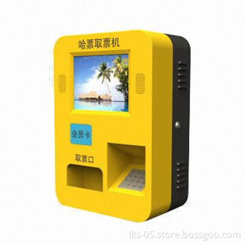 Queue management system kiosk with membership Card Reader and ticket printer function